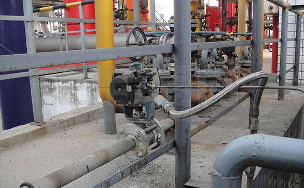 西安某公司采購臺臣氣動調節球閥