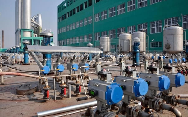 氣動法蘭球閥工程真實案例圖